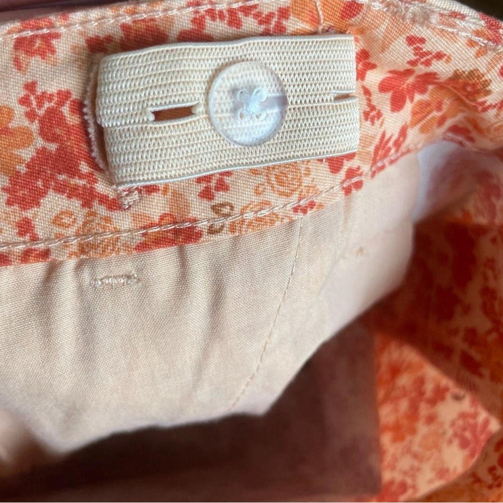 144. Size 6 NWT Wild Fable Women's High-Rise Chino Mini Skirt Rust Floral - Picture 12 of 13
